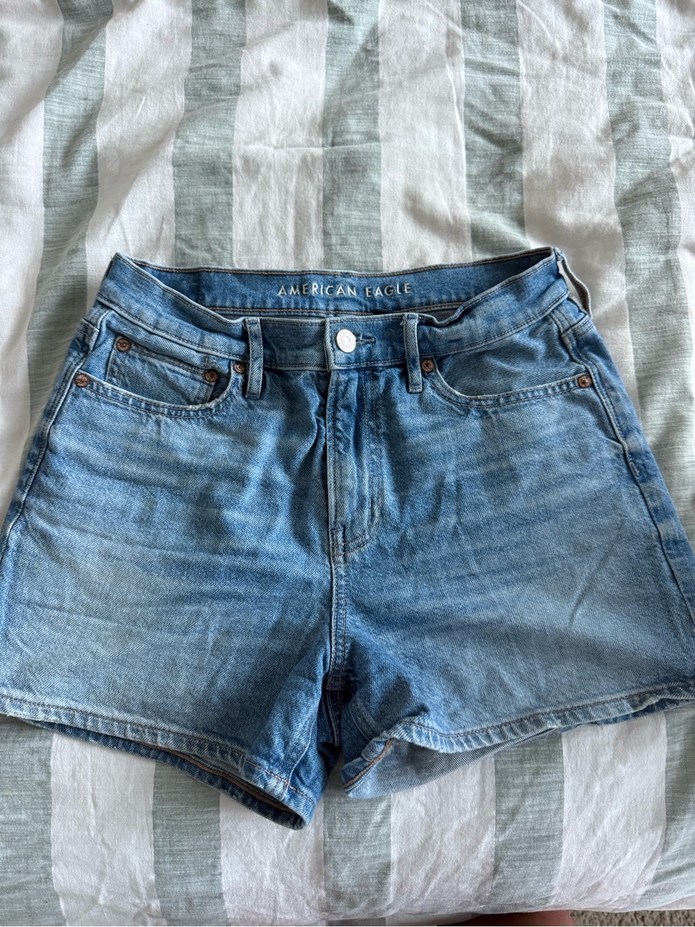 American Eagle Outfitters Light Blue Denim Jean Shorts